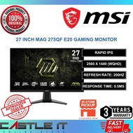 MSI MAG 275QF E20 27 Inch IPS QHD 200Hz 0.5ms Gaming Monitor