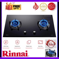 Rinnai RB-72G Built in 2 Burner Gas Hob Gas Stove RB72G Hyper Burner Glass Built in Hob