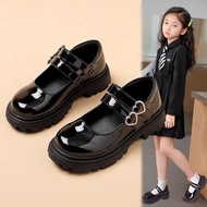 Hot-selling Ready Stock 5-13 Years Old Children Girls' Leather Shoes, Girls' Black Princess Shoes, P