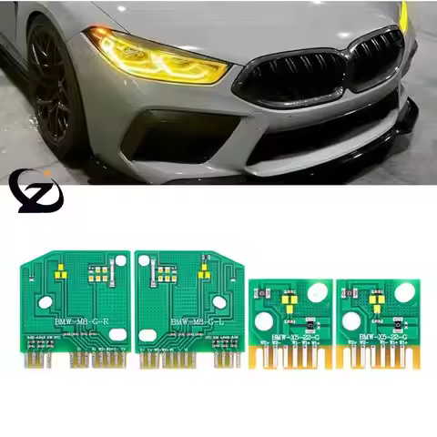 Yellow Angel Eye DRL PCB Boards For BMW 8 series G14 G15 F91 F92 F93 M8 G16 OEM 63119498650 Daytime 