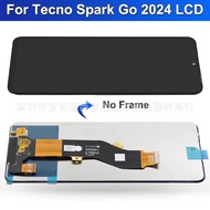 Sesuai untuk Tecno Spark Go 2024 Pemasangan Skrin BG6 Paparan LCD Skrin Telefon Mudah Alih