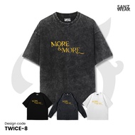 SANZ TWICE T-shirt | Stonewashed washed sandwash t-shirt | Black white longsleeve | TWICE-8