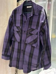 Monkey time 日本選貨店購入紫色格紋襯衫外套