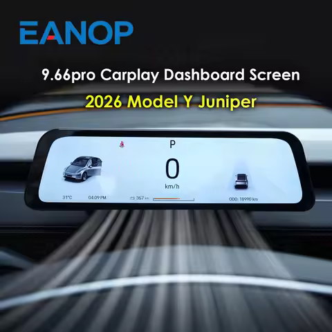 New Generation 9.66 Inch Carplay Dashboard for Tesla 2026 Model Y Wireless Carplay Android Auto Navi