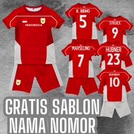 AURI SPORT CAN CUSTOMIZE THE NAME AND NUMBER OF THE LATEST INDONESIAN NATIONAL TEAM JERSEY