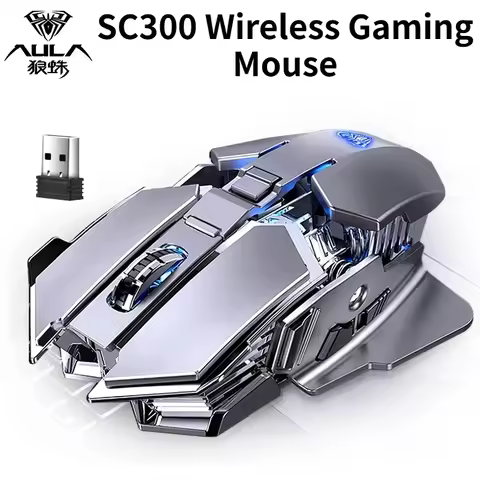 SC300 Wireless Mouse Rechargeable Silent Notebook Desktop Computer Mechanical E-sports Game Home Wit