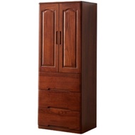 All Solid Wood Wardrobe Two-Open Door Wardrobe Dormitory Bedroom Two-Door Clearance Assembly Wardrob