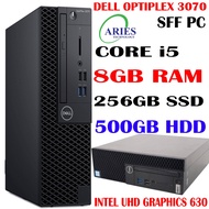 Used Desktop Dell 3070 SFF Full Set PC Best For Office & Home Use Intel Core i5-9th Gen Full Set pc
