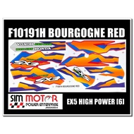 STRIPE MOTOR HONDA EX5 DREAM  VIETNAM NEW Honda EX5 Sticker (6) Set Black/ Red/ Blue/ Green stripe