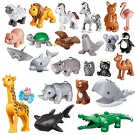 Big Building Blocks compatible with duplo Big Size Figure Animals Block Farm Series Animals Series T