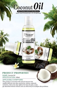 Tinh Dầu Dừa Nguyên Chất Disaar Cao Cấp 100% Tự Nhiên Dưỡng Da Mặt Dưỡng Tóc Làm Hồng Môi