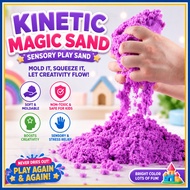 TOYMAKER KINETIC MAGIC SAND TOY SET – NON-TOXIC COLORED SENSORY PLAY SAND FOR KIDS