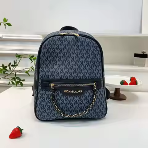 MICHAEL KORS Brand MK Rhea 2026 New Stylish Versatile Large-Capacity Women's Backpack