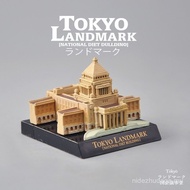 Ocean Hall Tokyo Landmark Building Model Regional Tokyo Tower Congressional Hall Model Sand Table G4