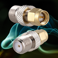 F Female Jack To SMA Male Plug Straight Rf Coax Coaxial Connector Adapter / Cable TV COAX to SMA WIF