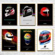 Astrdecor F1 Racer Helmet World Champion Wall Art
