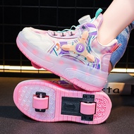 [Produk Premium] Kasut Heelys Kanak-Kanak Perempuan Musim Bunga dan Musim Luruh 2026 Model Baharu Ka
