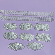 Belt Silver Plated Jewelry Thai Traditional Waist 39 Inches