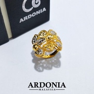 ARDONIA Cincin Daun Ketumm XL Emas 375 (9K Gold / 375 Gold)