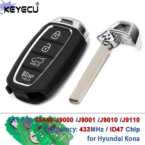 KEYECU P/N: 95440-J9000 95440-J9001 95440-J9010 95440-J9110 433MHz ID47 Chip Smart Keyless Remote Ke