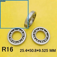 【GI】 1PCS for R16 Open Type Inch Bearing 25.4x50.8x9.525mm Bearing Steel ball Bearing