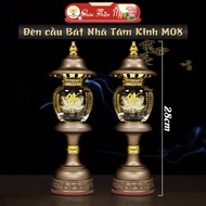 Đèn Thờ Phú Quý Pha Lê Hợp Kim CHÂN THIỆN MỸ Trang Trí Bàn Thờ Đồ Thờ Cúng M08