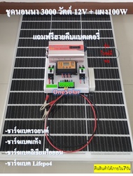 ชุดนอนนา 3000W suoer พร้อมแผง 100 วัตต์ (ไม่รวมแบต) ชุดคอนโทรล ชาร์จเจอร์ โซล่าเซลล์ พลังงานแสงอาทิต