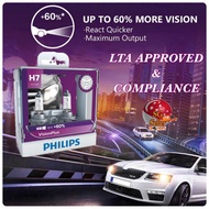 lta approved vision plus +60% brighter, philips h4, h7, h11 3250k headlight, Foglight bulbs
