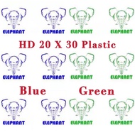 △๑◆High Quality (Elephant Brand) 20x30 HD Plastic for Mineral Water Station and Laundry Station
