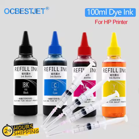 100ml Refill Dye Ink For HP 910 910xl Office Jet Pro 8035 8028 8025 8022 8020 For HP Desktop Inkjet 