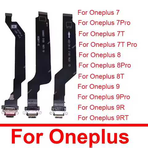 USB Charging Port Connector Flex Cable For Oneplus One Plus 1+ 7 8 7T 8T 9RT 7Pro 8Pro 9Pro USB Char