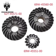 69W Gear set for Yamaha 4 stroke 60HP boat Motor Pinion engine 69W-45551-00 69W-45560-00 62Y-45571-0
