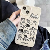 Case Compatible for IPhone 11 12 13 14 15 PRO MAX 6 7 6S 8 14 15 Plus XR XS MAX 6SPlus 7Plus 6Plus 8Plus 14Plus 15Plus XSMAX Crayon Shin-chan Graffiti Biodegradable Soft TPU Cover