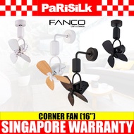 (Bulky) Fanco DC DONO 16inch Corner Fans (Wall or Ceiling Mount)