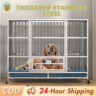 Whisker Co. |  Stainless Steel Dog Cage Big Dog Cage Dog Crate Large Dog Oversized Stainless Steel C