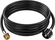 Ancable 12-Feet Propane Tank Adapter Hose for Coleman Camp Stove, Weber Q Gas Grill, MR, Buddy heaters, Propane Converter Hose for QCC1 / Type1 Tank Connects 1 lb Portable Device to 20 lb Propane Tank