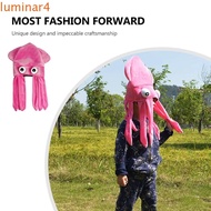 LUMINAR Octopus Shaped Hat, Dressingup Prop Rainbow Dressing up Cosplay Headgear, Funny Soft and Com
