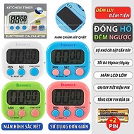 Đồng Hồ Bấm Giờ Đếm Ngược Pomodoro 99 Phút Hẹn Giờ Nấu Ăn Học Tập Hút Nam Châm 4 Màu TẶNG 2 PIN