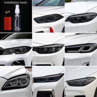 Smoked Black TPU Sticker Car Headlight Protective Film For BMW F40 F22 F44 F30 F31 G20 F34 F32 F36 F