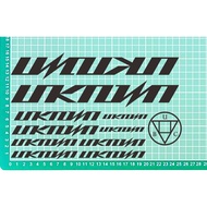 Cutting sticker bicycle sticker unknown fixie