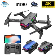 F190 Mini Drone 4K HD Dual Camera WIFI FPV Altitude Hold Mode Air Pressure Foldable RC Quadcopter Dr