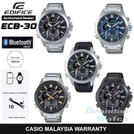 [Casio Malaysia Warranty] Casio Edifice ECB-30 Series Men's Bluetooth Link Watch ECB30 ECB-30DB ECB-