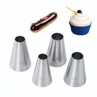 4pcs Round Nozzle for Cream Large Metal Cake Decorating tips Set Baking Tools Pastry Nozzles #806#80
