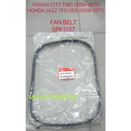 100% HONDA FAN BELT 5PK1137 - HONDA CITY TMO 2009-2013 / JAZZ TFO GE8 2009-2013 38920-RBO-004 / 3892