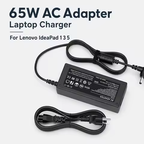 65W Fast AC Laptop Charger Power Adapter Fit Lenovo IdeaPad 1 3 5 Flex 4 5 6 1470 1480 110s 310 330s