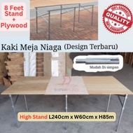 8 Feet High Stand With Plywood Night Market Foldable Table Rack Market Folding Table Stand Rack