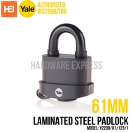 YALE 61mm Laminated Steel Padlock WEATHERPROOF Y220/61