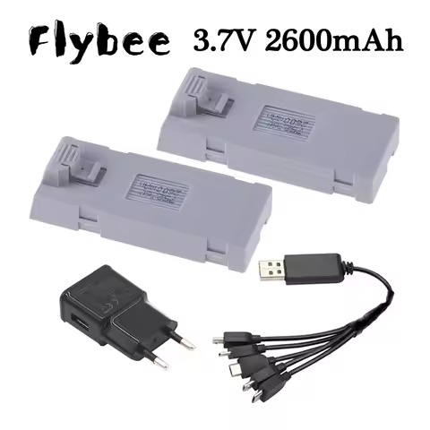 3.7V 2600mAh RC Drone Battery Stable UAV Battery for E88 E88PRO E88MAX E525 E99 E99PRO P1 P5PRO K3 S
