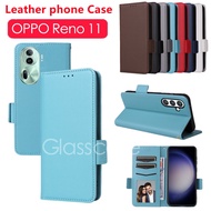 Casing For Oppo Reno 11 F pro 11F 11pro Reno11 Reno11F Reno11pro 5G Magnetic Phone Case Card Slot wallet Bracket Casing Shockproof Protection Cases Cover