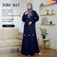 Gamis Nibras Nbc 027 / Gamis Nibras Terbaru / Gamis Busui Branded /